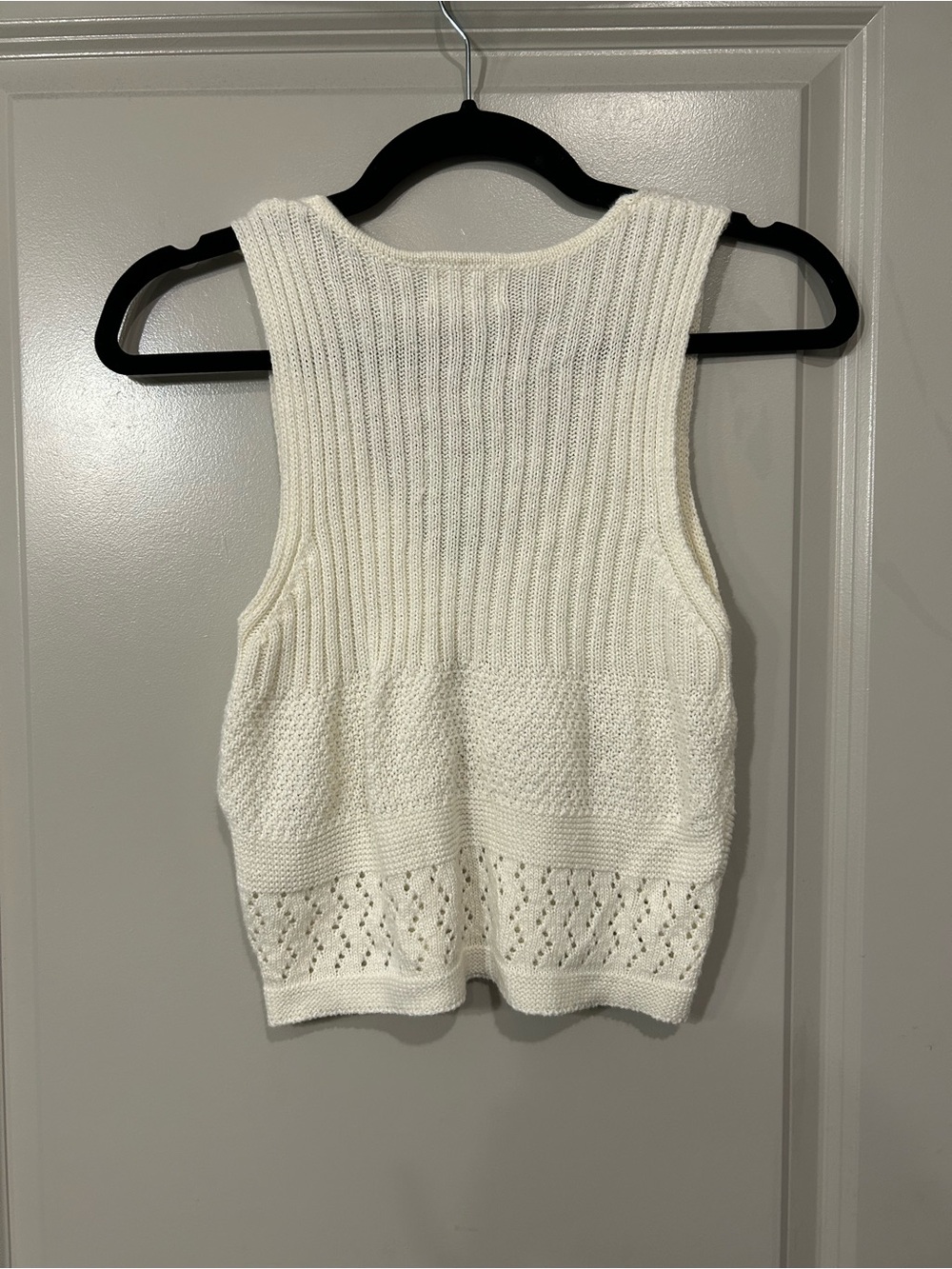 superdown Ivory Knit Button-Front Tank - Picture 7 of 7